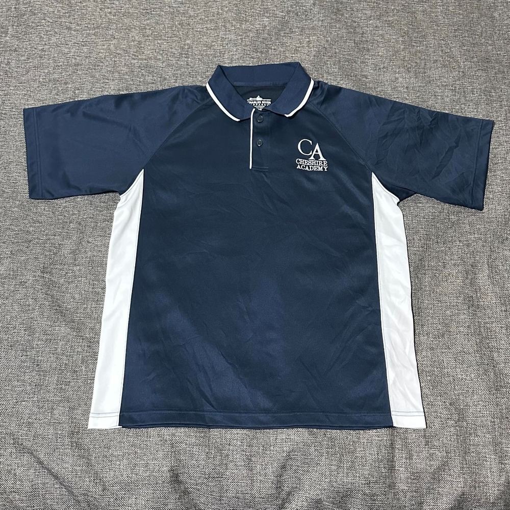 Charles River Apparel Men's L Performance Polo‎ Shirt CA School Logo